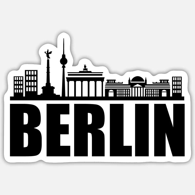 Horizon de Berlin Sticker taille S (10 x 10 cm)