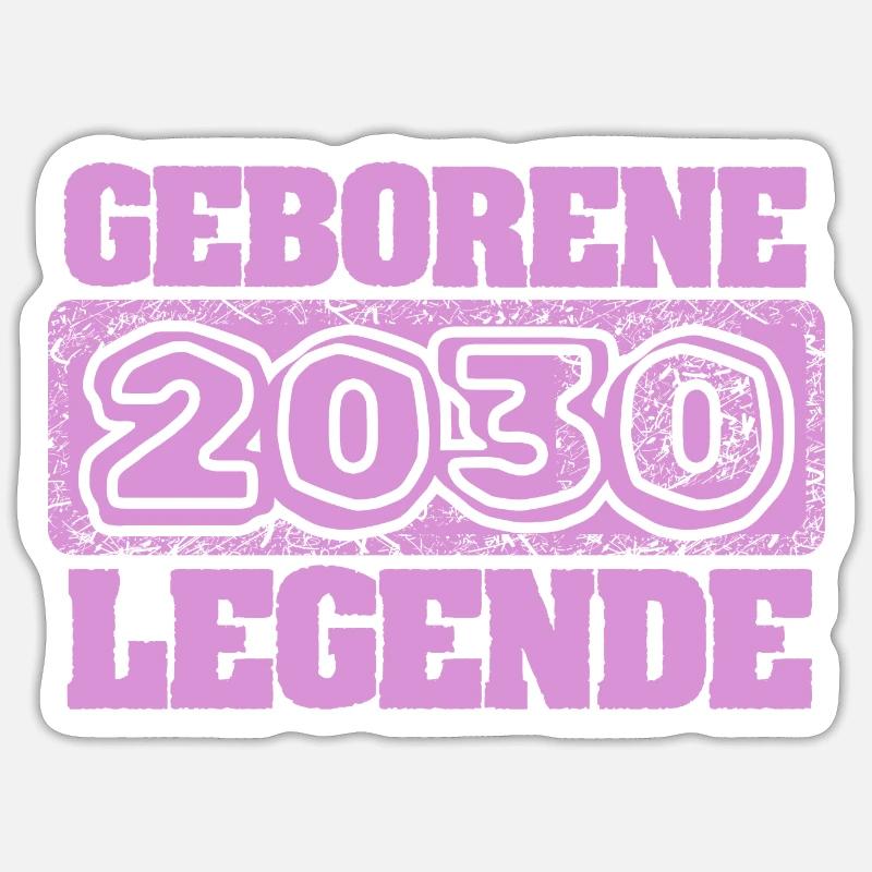 2030 - Sticker Größe S (10 x 10 cm) - Mattweiß