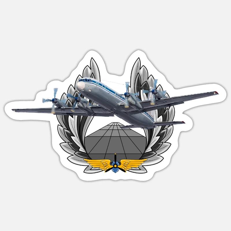 IL-18 - Sticker Größe S (10 x 10 cm) - Mattweiß