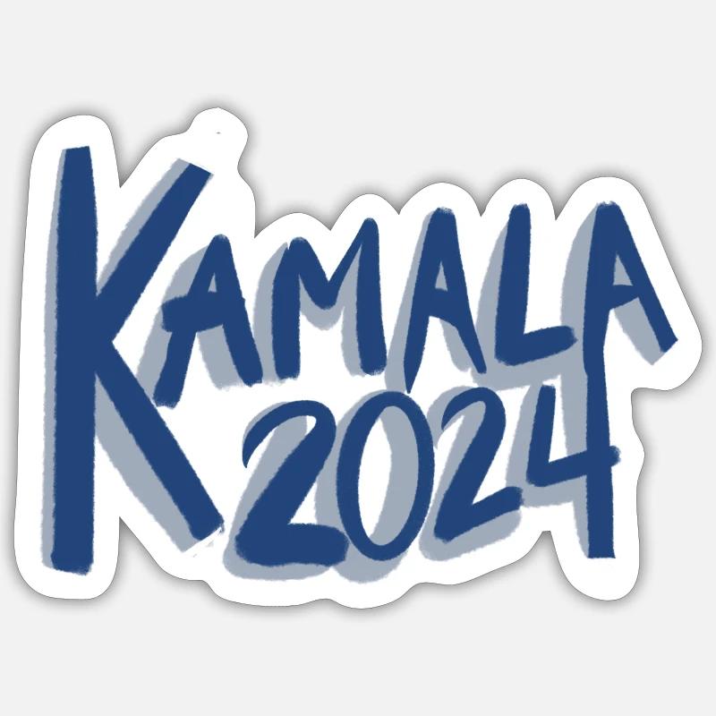 Kamala 2024 - Sticker Größe S (10 x 10 cm) - Mattweiß