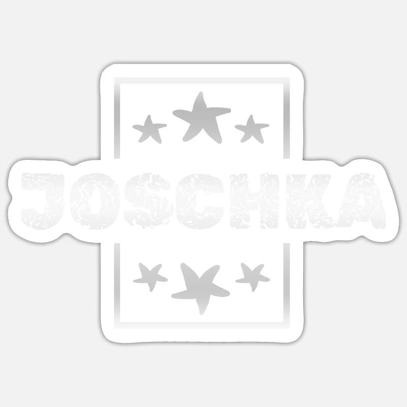 Joschka Joschka - Sticker taille S (10 x 10 cm) - blanc mat