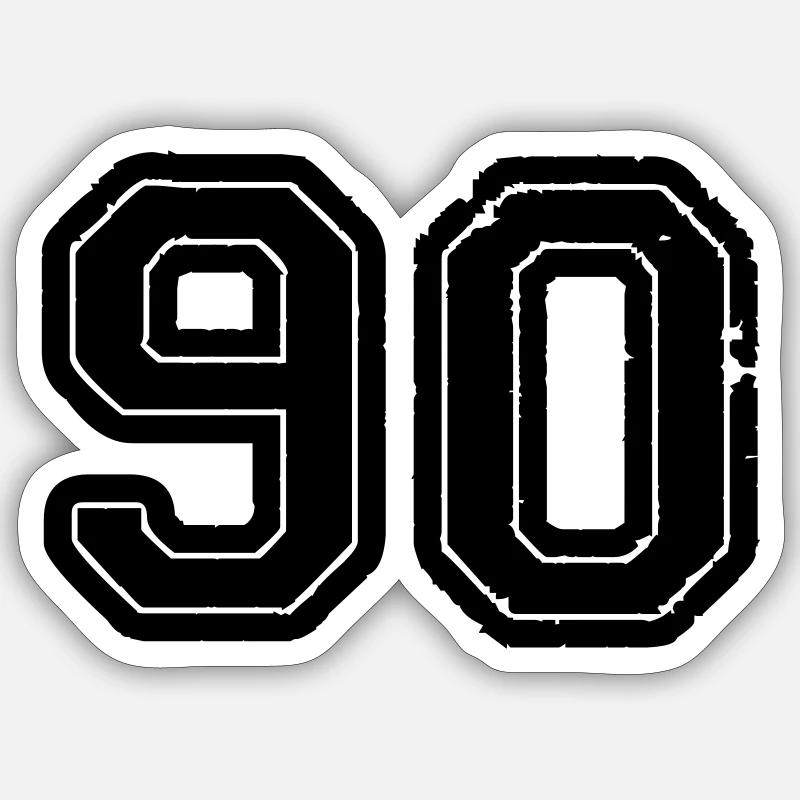 90 - Sticker size S (10 x 10 cm) - white matte
