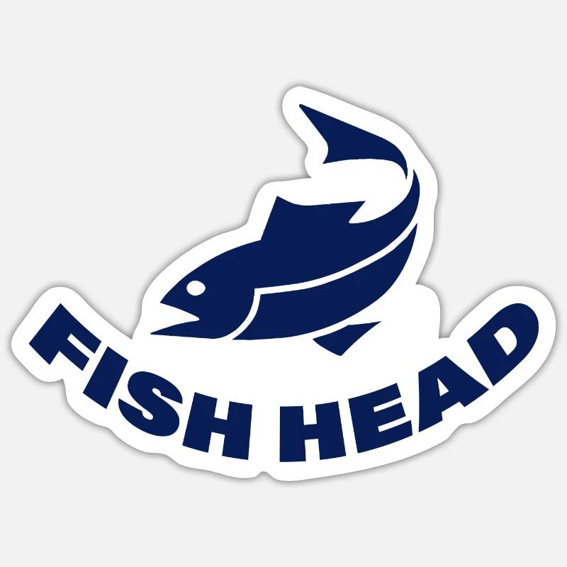 FISH HEAD Sticker size S (10 x 10 cm)