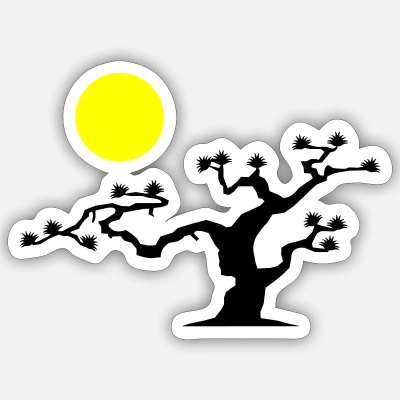 Japanese Tree Sticker size S (10 x 10 cm)