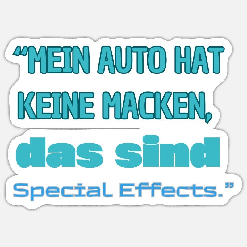 "Special Effects" - Sticker size S (10 x 10 cm) - white matte