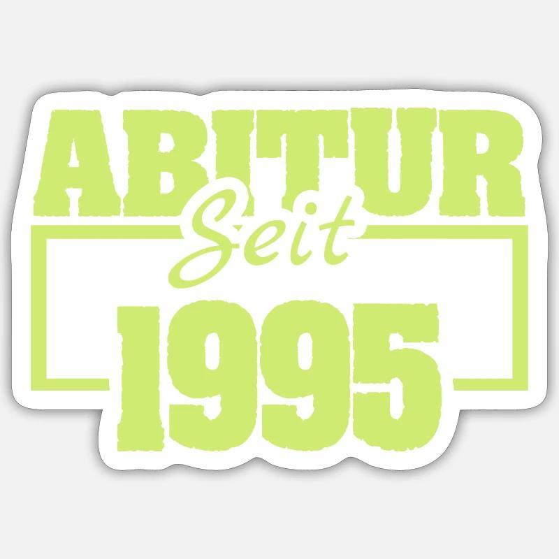 Abitur 1995 - Sticker size S (10 x 10 cm) - white matte