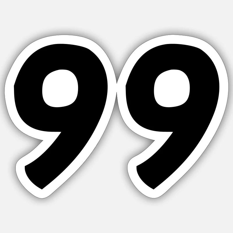 99 Sticker taille S (10 x 10 cm)