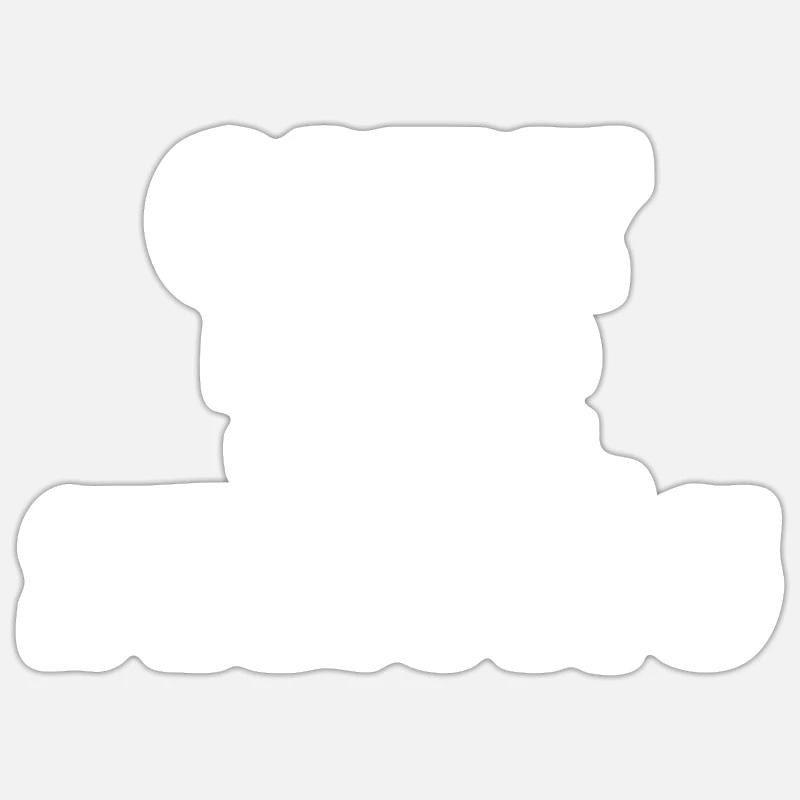 only the strong - Sticker taille S (10 x 10 cm) - blanc mat