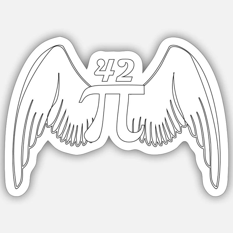PI42 - Sticker taille S (10 x 10 cm) - blanc mat