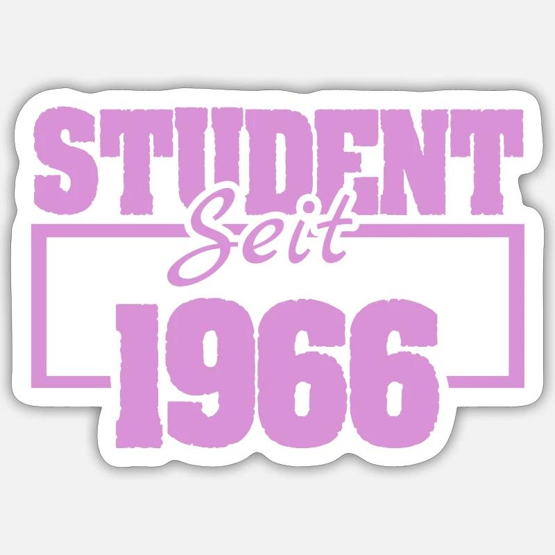 1966 1966 - Sticker size S (10 x 10 cm) - white matte