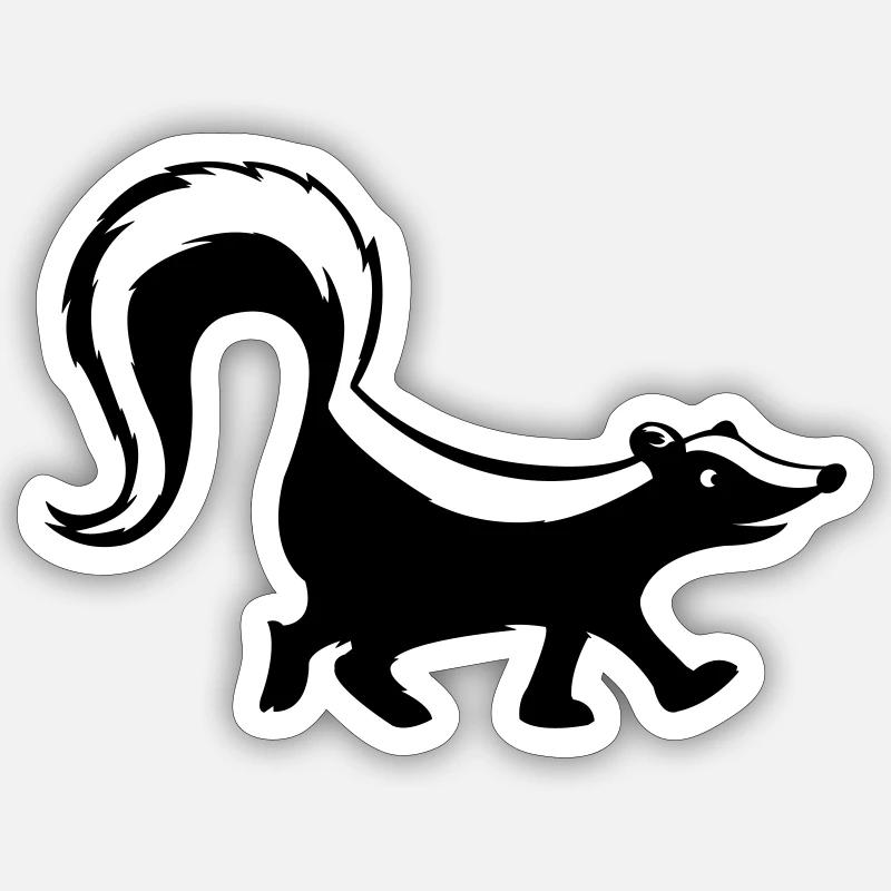 Mouffette 1 Sticker taille S (10 x 10 cm)