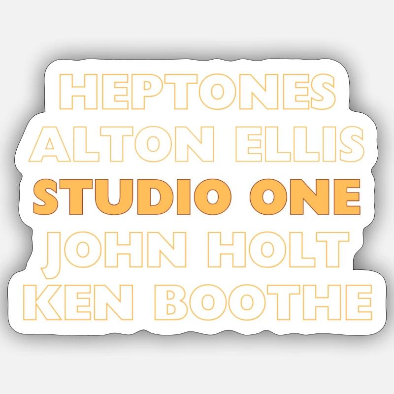Studio one - Sticker size S (10 x 10 cm) - white matte
