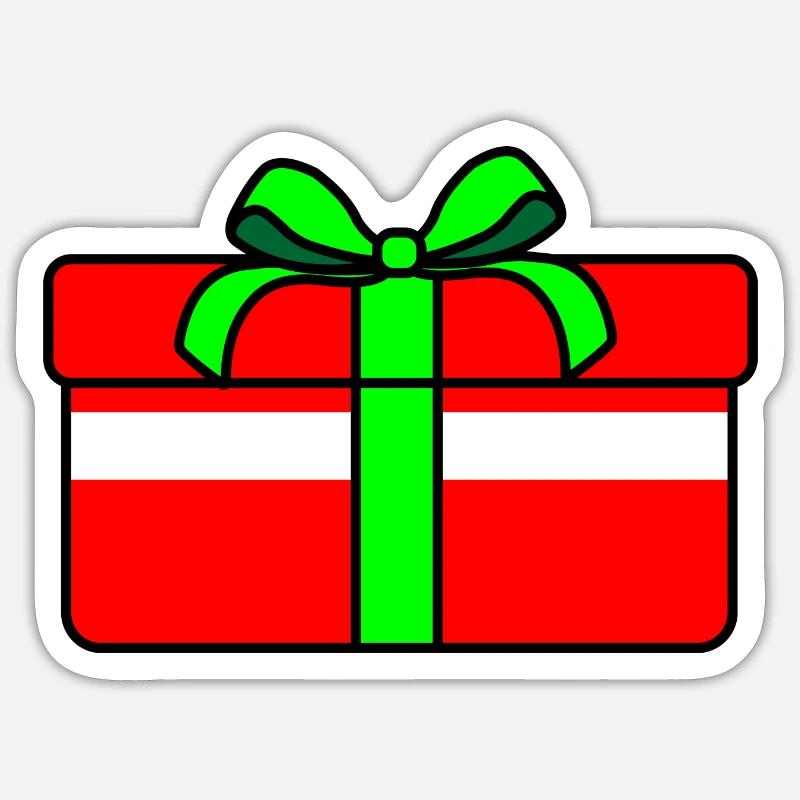 Cadeau Danemark - Sticker taille S (10 x 10 cm) - blanc mat