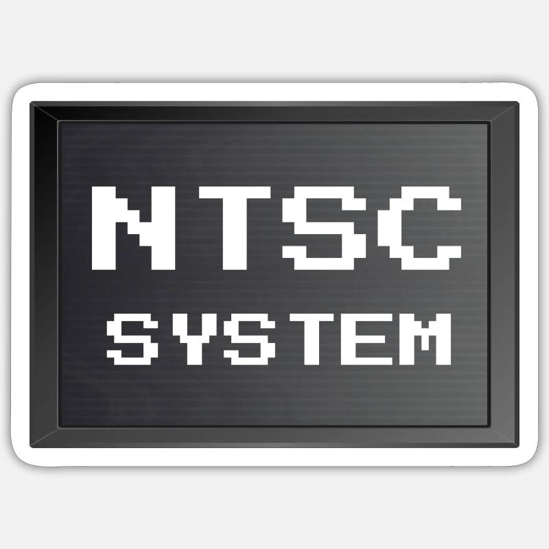 Retrogaming - NTSC system Sticker size S (10 x 10 cm)