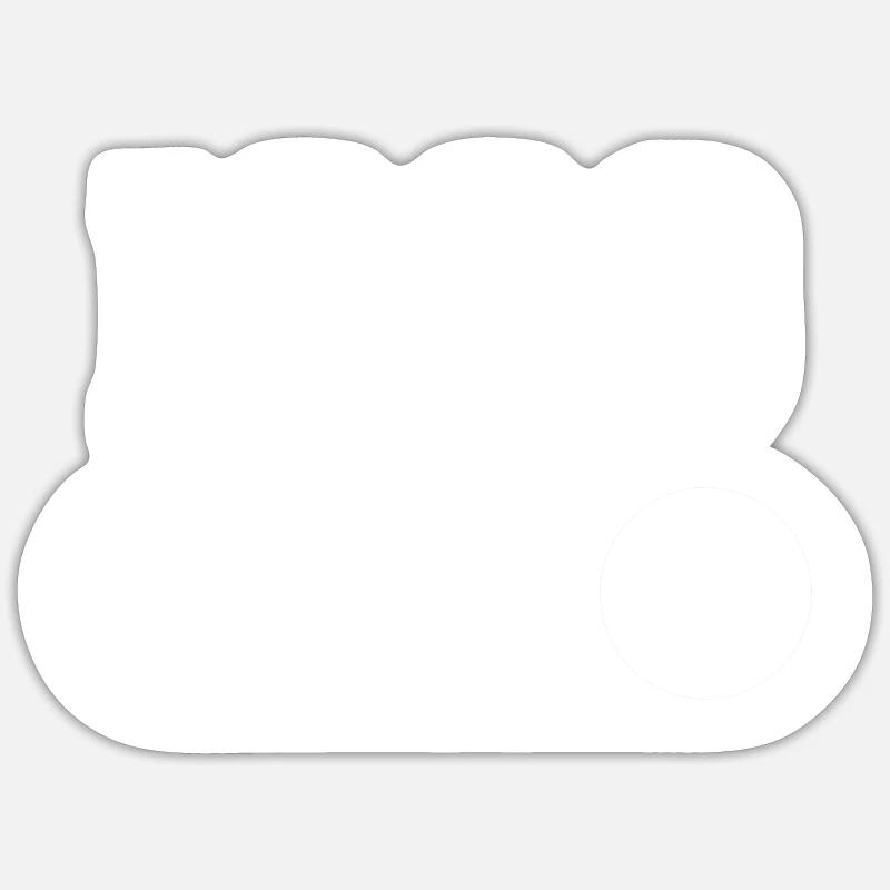 1990 - Sticker size S (10 x 10 cm) - white matte