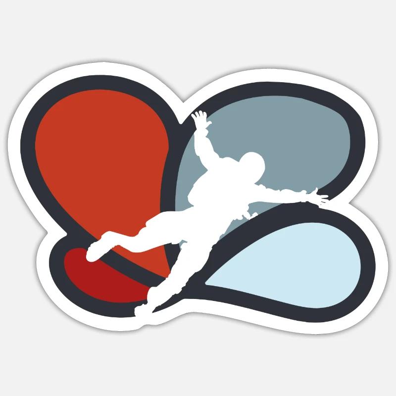 Skydive Base Jumping Sticker Größe S (10 x 10 cm)