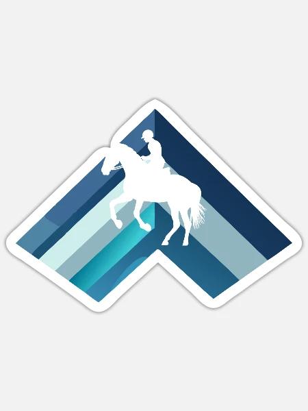 Pferd Pferde Wildpferd - Sticker Größe S (10 x 10 cm) - Mattweiß