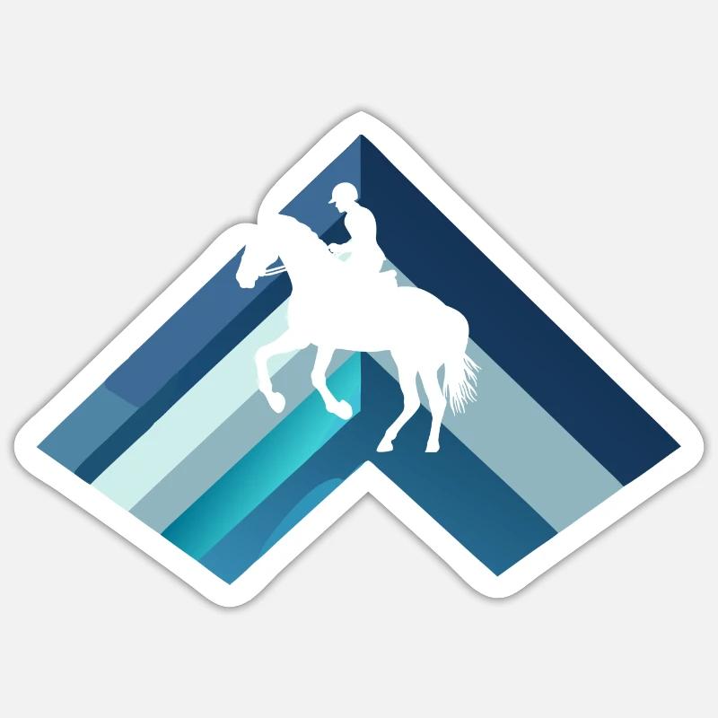 Pferd Pferde Wildpferd Sticker Größe S (10 x 10 cm)