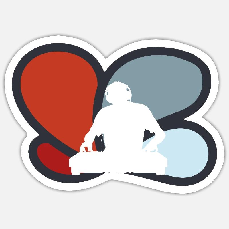 DJ Electro Sticker size S (10 x 10 cm)