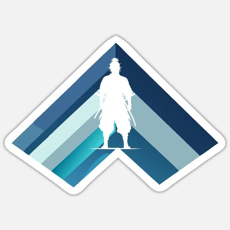 Samurai Japan Sword Sticker size S (10 x 10 cm)
