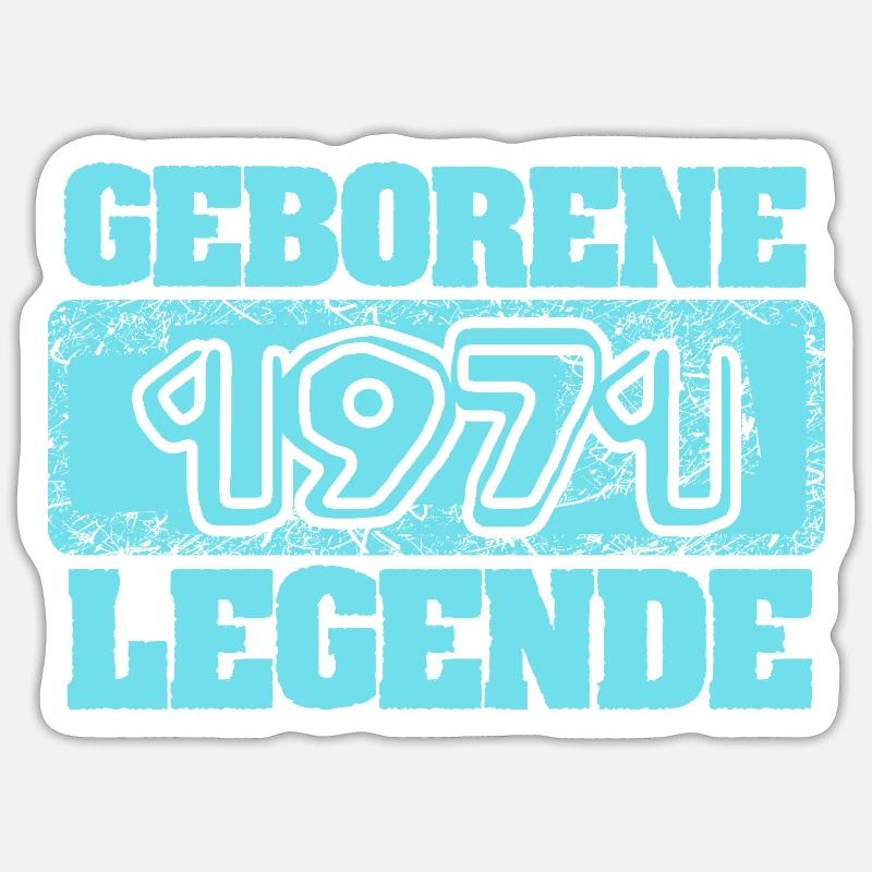 1971 - Sticker size S (10 x 10 cm) - white matte