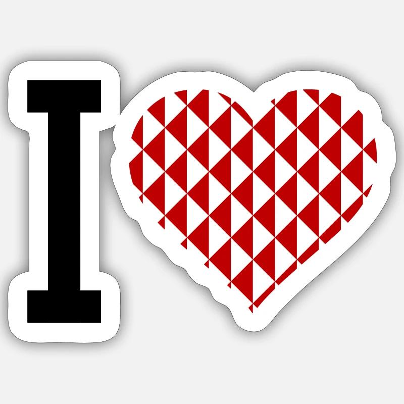 I Heart Sticker size S (10 x 10 cm)