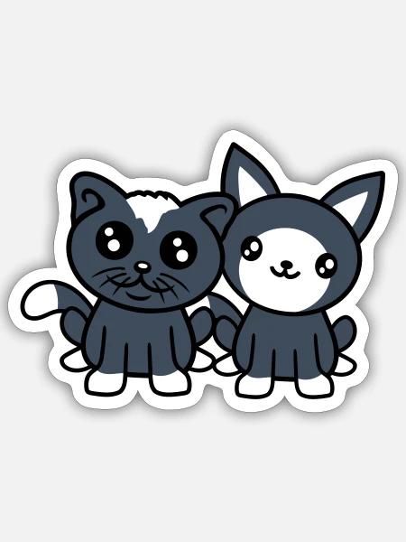  - Sticker size S (10 x 10 cm) - white matte
