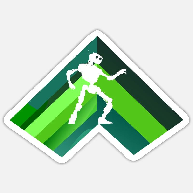 Machine robotique cyborg Sticker taille S (10 x 10 cm)