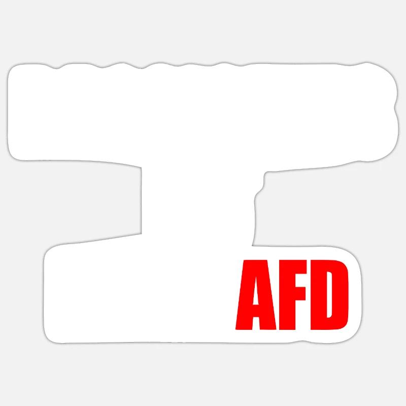 rassismus ist ekelhafd - Sticker Größe S (10 x 10 cm) - Mattweiß