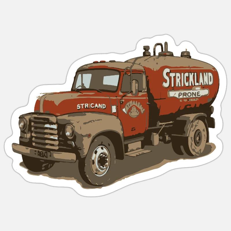 Strickland Propane 1997 - Sticker taille S (10 x 10 cm) - blanc mat