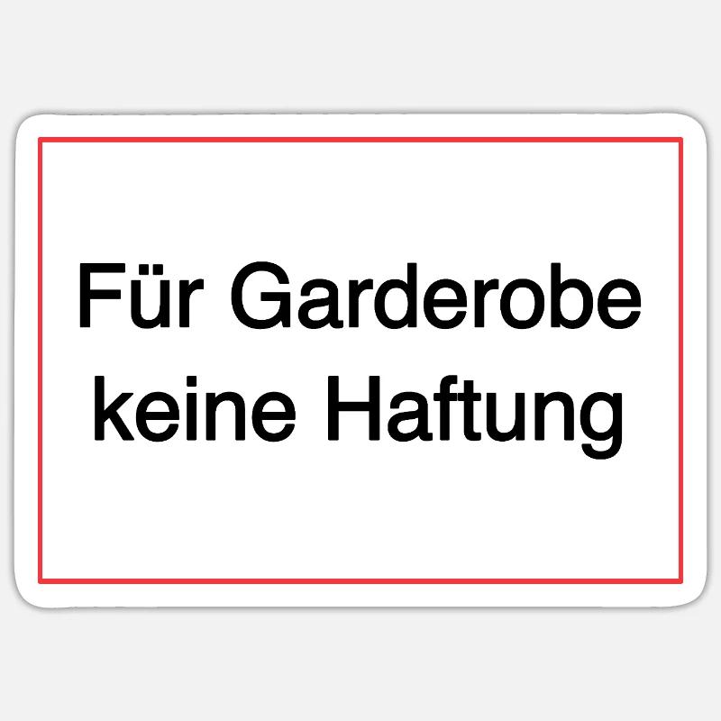 Absence de responsabilité Sticker taille S (10 x 10 cm)