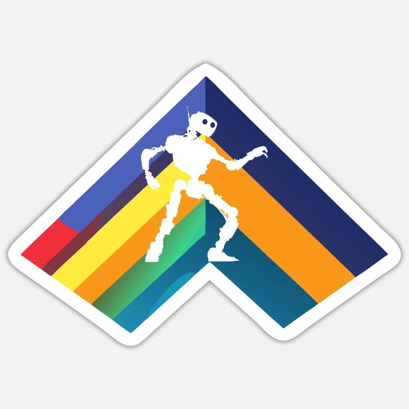 Robotics Machine - Sticker size S (10 x 10 cm) - white matte