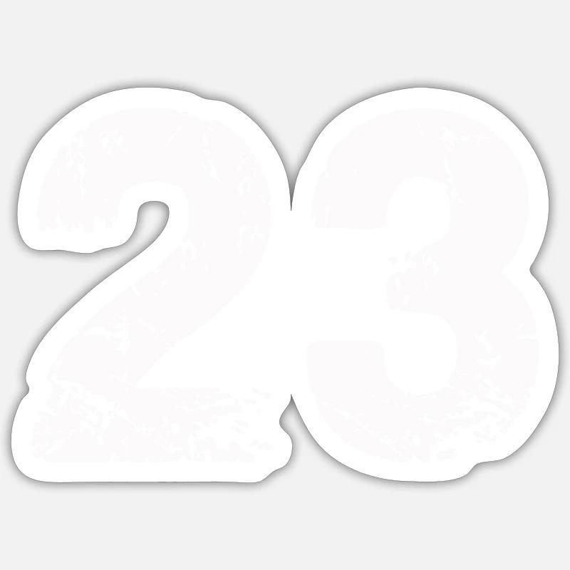 23 - Sticker size S (10 x 10 cm) - white matte