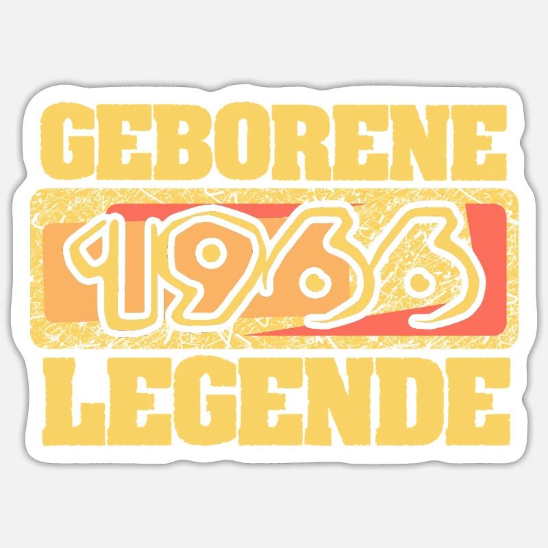 1966 - Sticker size S (10 x 10 cm) - white matte