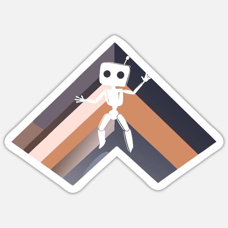 Robot Technology Robotics - Sticker size S (10 x 10 cm) - white matte