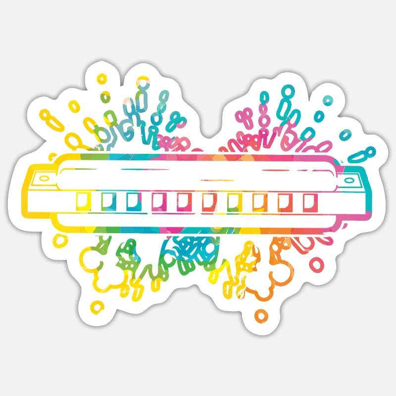 Harmonica Harmonica - Sticker size S (10 x 10 cm) - white matte