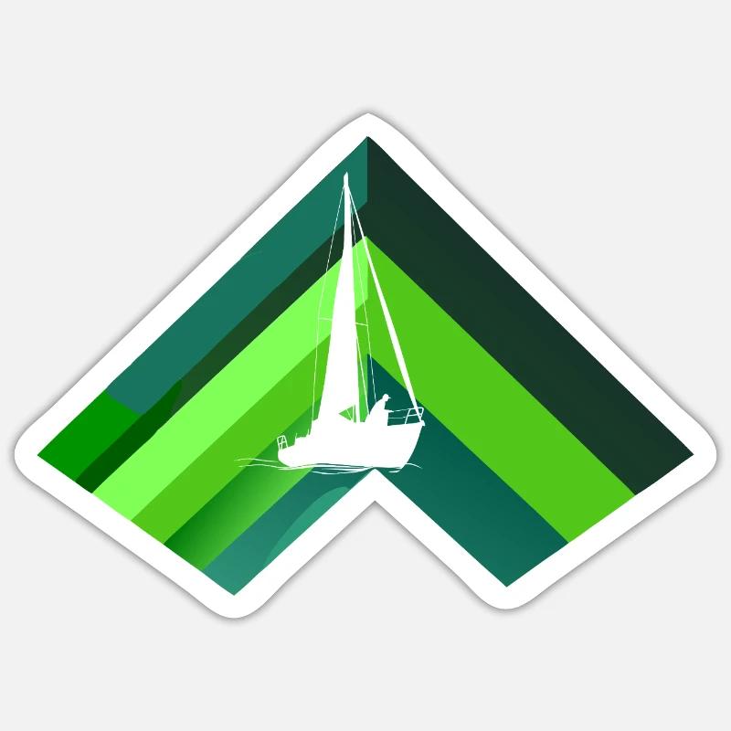 Sailing Sailing Ship - Sticker size S (10 x 10 cm) - white matte