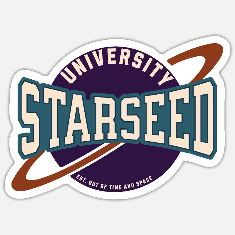 Starseed University - interplanetary design Sticker size S (10 x 10 cm)