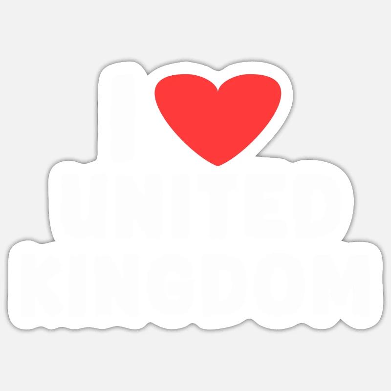 J’adore le royaume royal - Sticker taille S (10 x 10 cm) - blanc mat