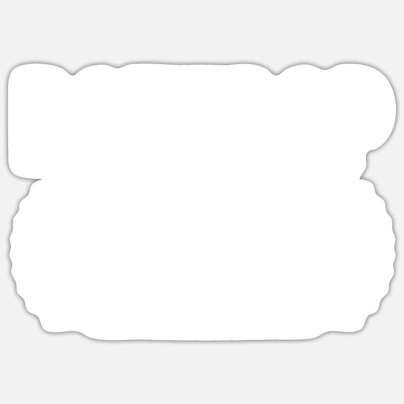 Bottrop Bergbau - Sticker Größe S (10 x 10 cm) - Mattweiß