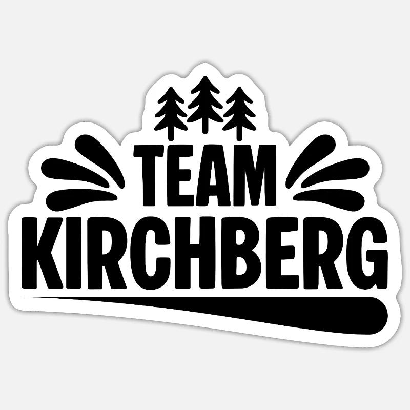 Team Kirchberg - Sticker Größe S (10 x 10 cm) - Mattweiß