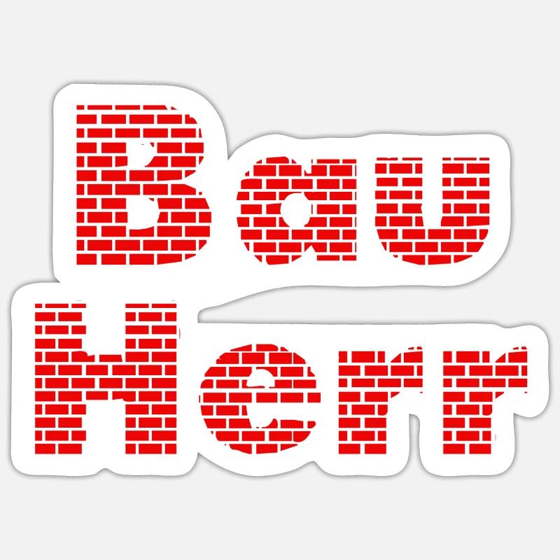 Constructeur de murs de briques Sticker taille S (10 x 10 cm)