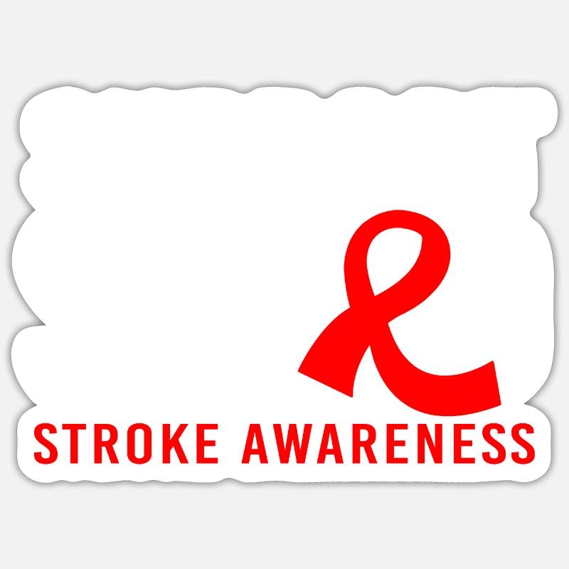 Stroke Stroke - Sticker size S (10 x 10 cm) - white matte