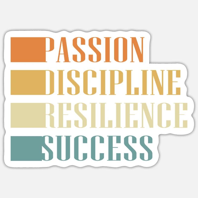 Workaholic Resilience - Sticker size S (10 x 10 cm) - white matte