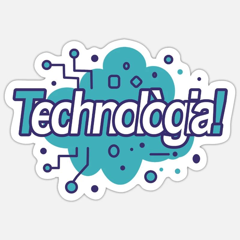 technology - Sticker size S (10 x 10 cm) - white matte