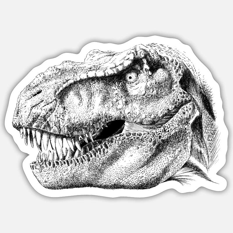 Dinosaur - Sticker size S (10 x 10 cm) - white matte