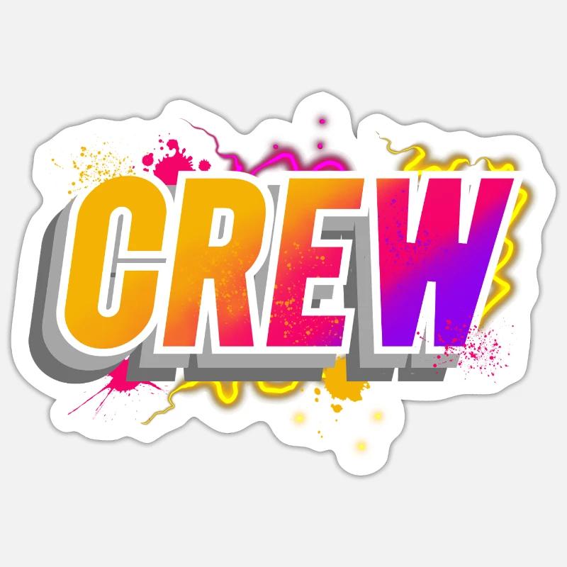 crew Sticker size S (10 x 10 cm)