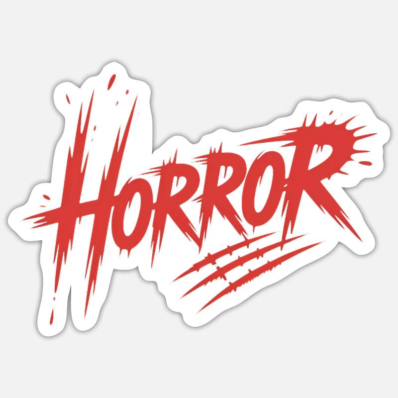 Horror - Killerblut-Design Sticker Größe S (10 x 10 cm)