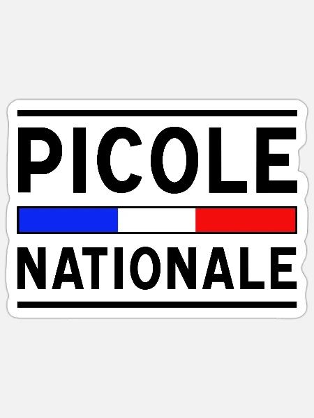 Nationale Trinkgasse Neues Design - Sticker Größe S (10 x 10 cm) - Mattweiß