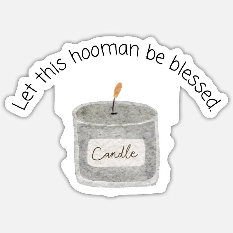 Que ce vaurien soit bl*sé - Sticker taille S (10 x 10 cm) - blanc mat